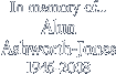 Alun Ashworth-Jones 1945-2008