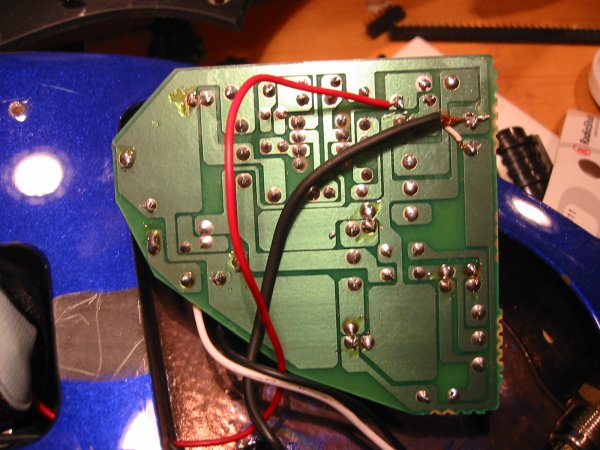 Back side of circuit board